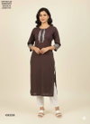 Naisha K 400 Cotton Flax Embroidery Casual Wear Kurti Wholesale Suppliers In Mumbai
