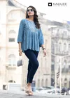 Crystal By Kadlee Rayon Wrinkle Western Ladies Top Wholesalers In Surat
