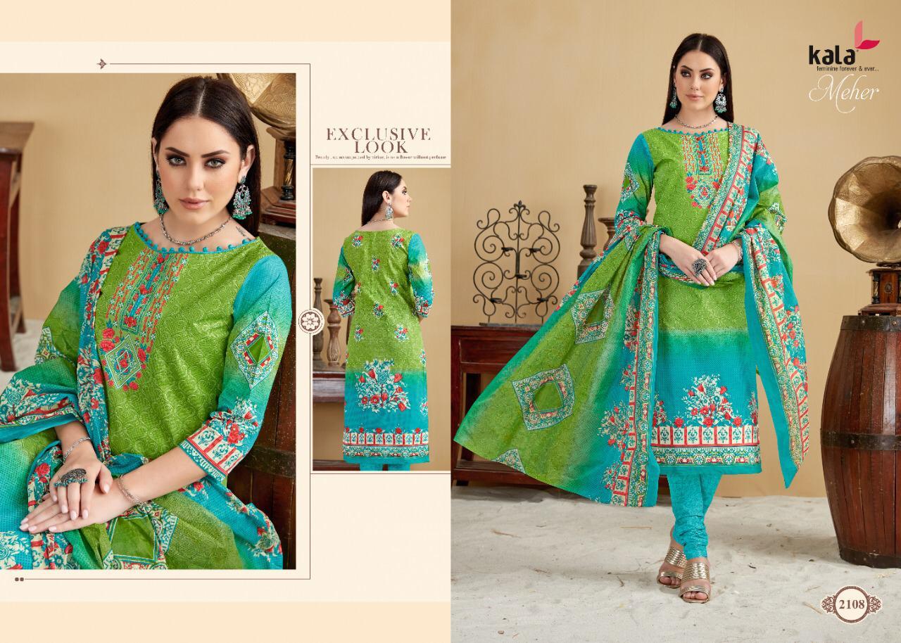Kala Meher Vol 3 Daily Wear Casual Wear Latest Printed Cotton Dress Material 