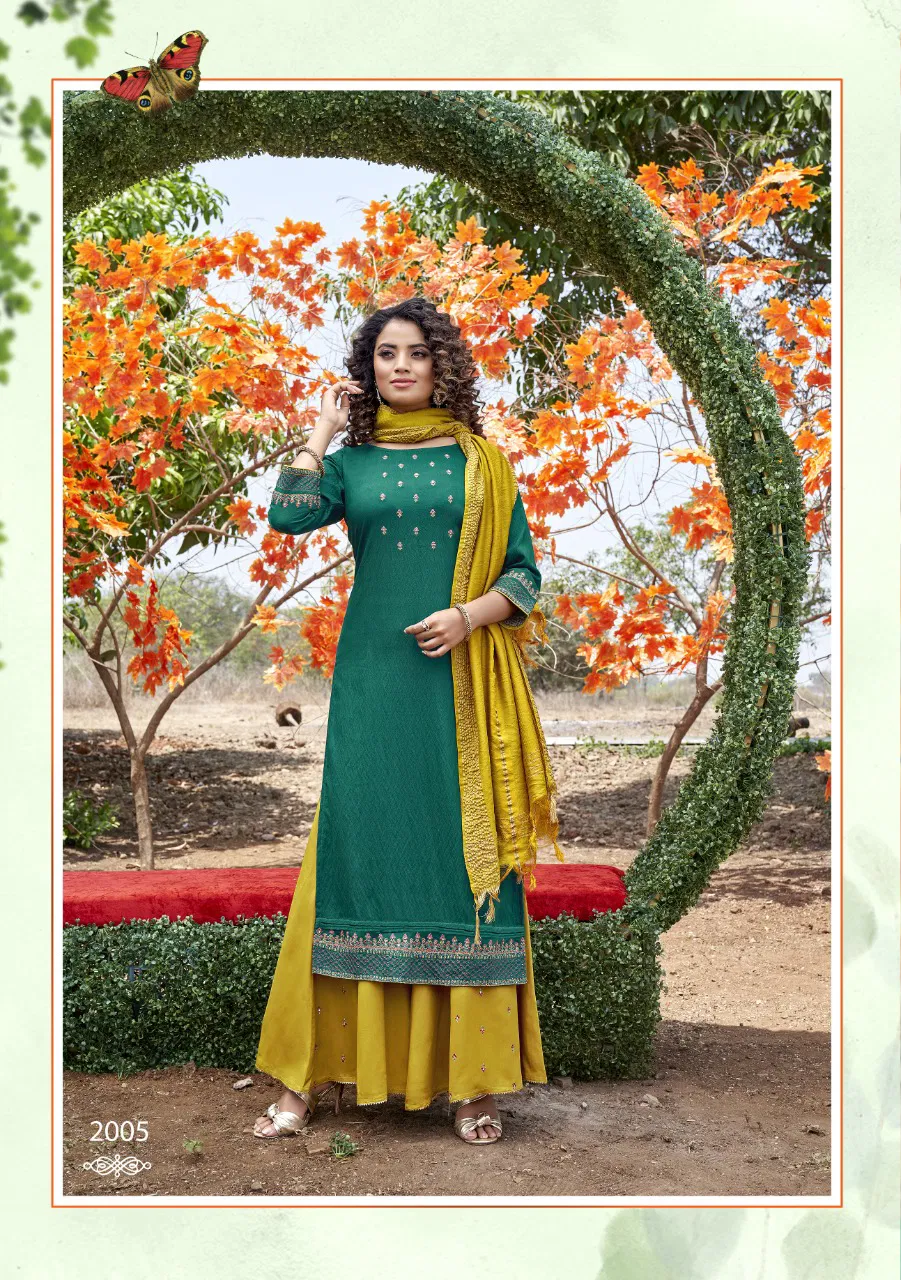 Koodee Rahi 1 Designer Festive Wear Pure Nylon Viscose Readymade Collection