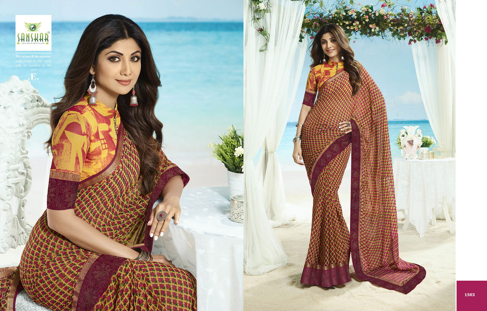 Sanskar Exclusive Collection Of Designer Printed Daily wear Casual Wear Brasso Saree 