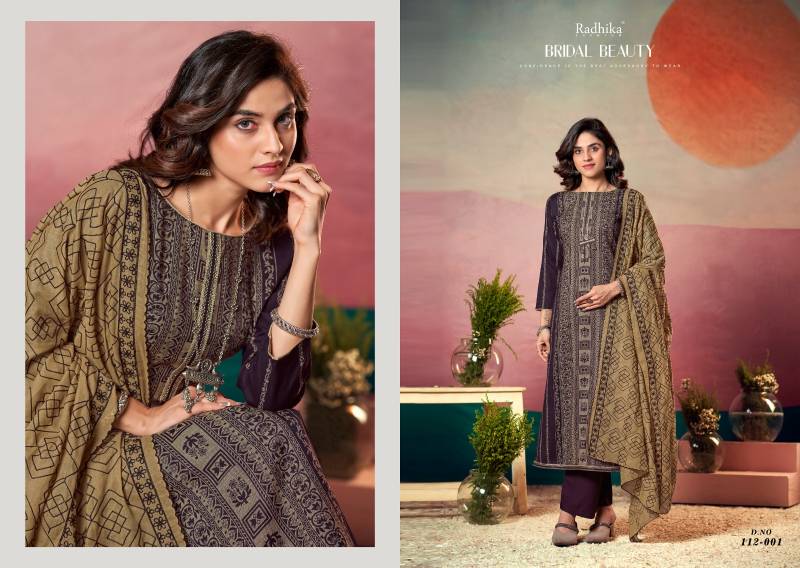 Azara Black Berry Vol 17 By Radhika Blossom Cotton Dress Material Wholesale In India