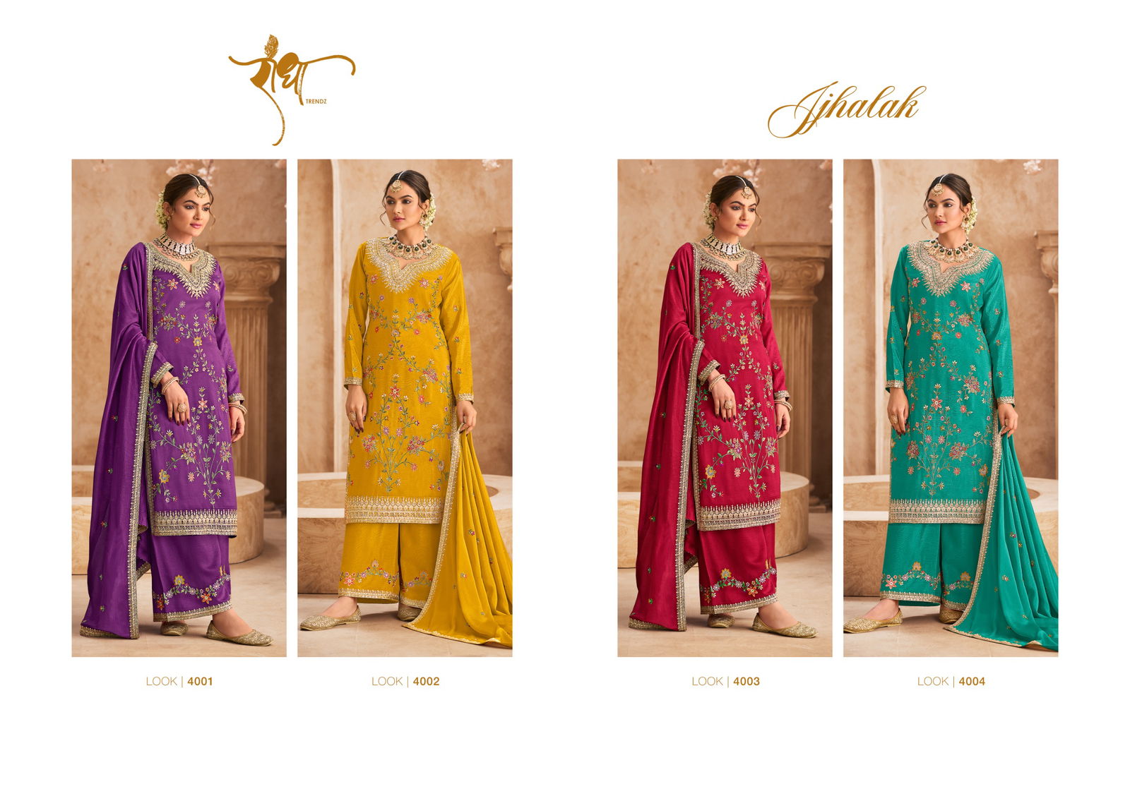 Jhalak By Radha Trendz Chinon Readymade Suits Wholesale Shop In Surat
