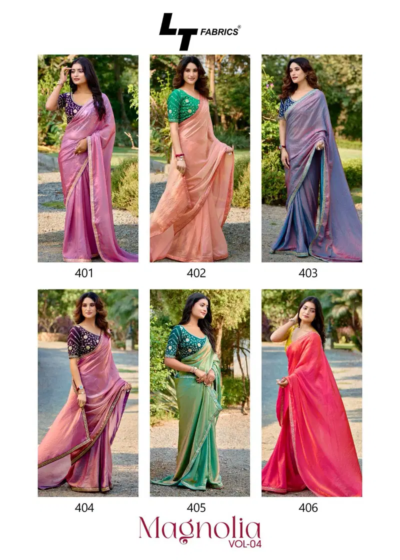 Magnolia Vol 4 By Kashvi Malai Silk Embroidered Saree Wholesale In India