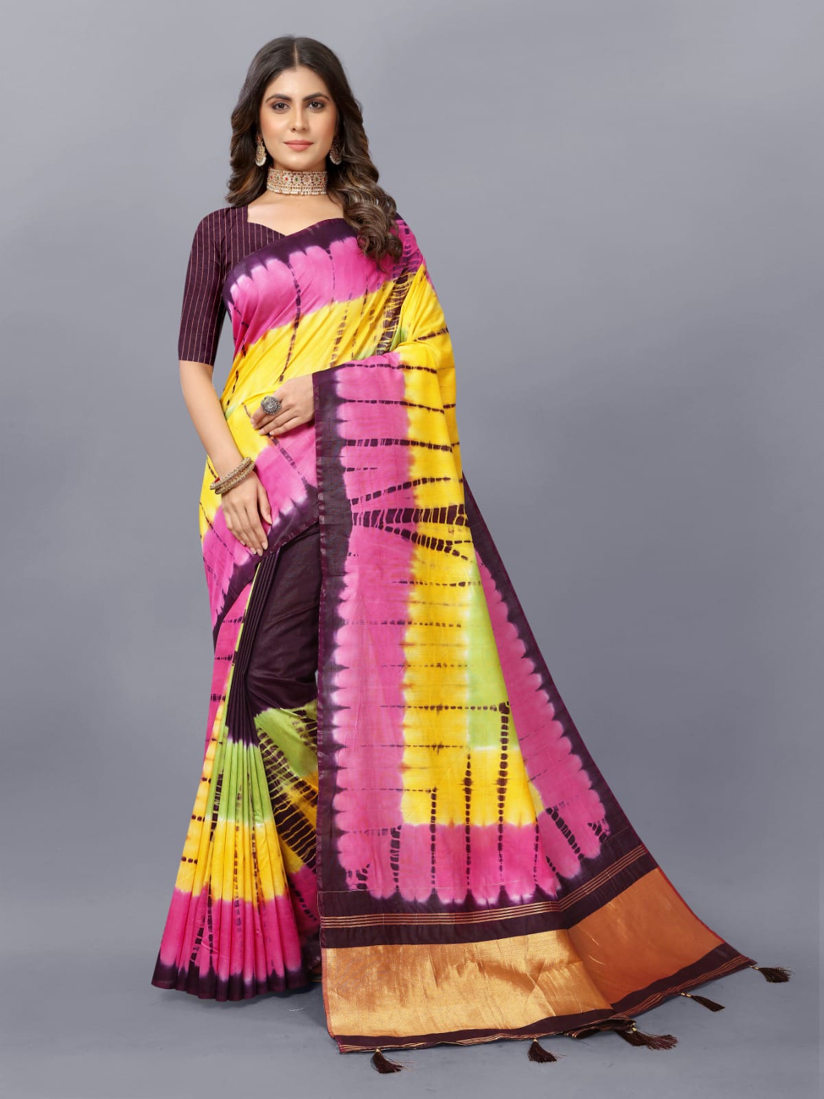 Radha Raman Shiboori Bandhani Printed Sarees Catalog