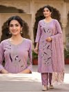 Chiku Combo Mul Chanderi Beads Worked Kurti Set