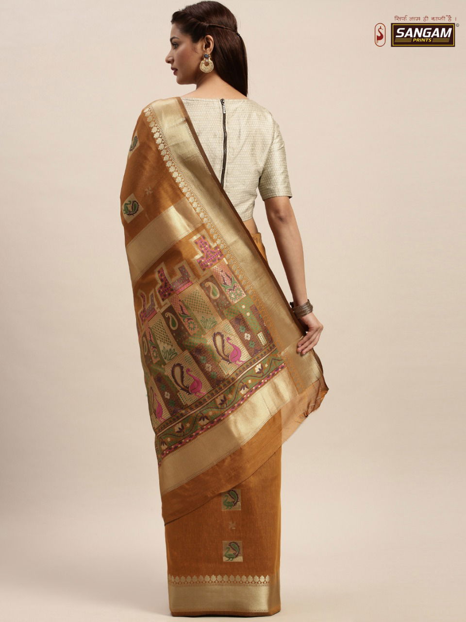 Sangam Baluchari New Collection Of Festival Wear Chanderi Cotton Saree Collection