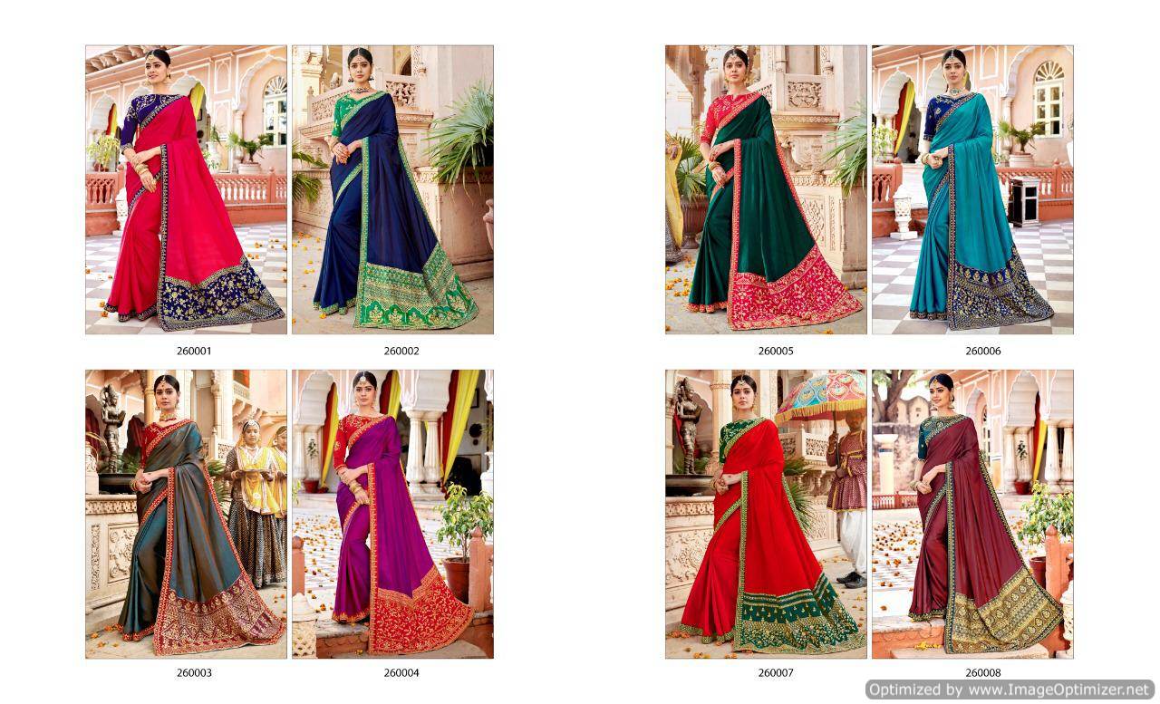Saroj Samaira Latest Designer Heavy Bridal Wedding Wear Saree Collection With Work And Heavy Pallu