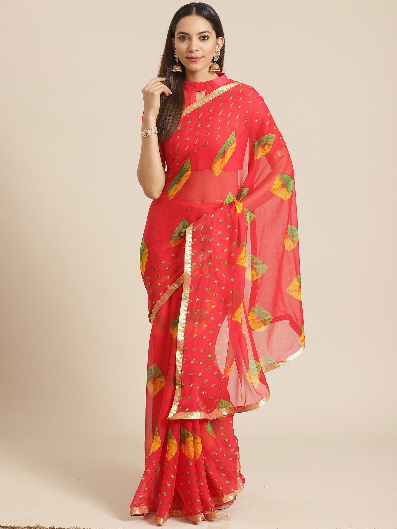 Queen 6 Latest Fancy Casual Daily Wear Chiffon Printed Sarees Collection
