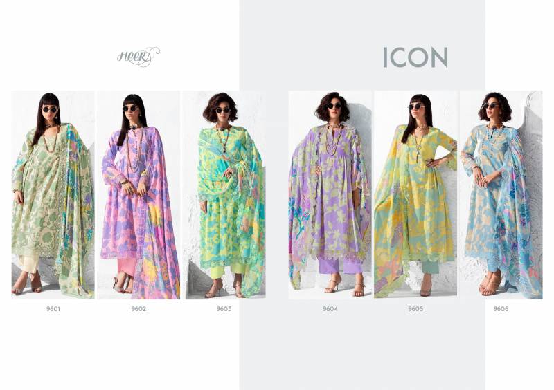 Icon By Kimora Heer Linen Digital Printed Salwar Suits Exporters In India