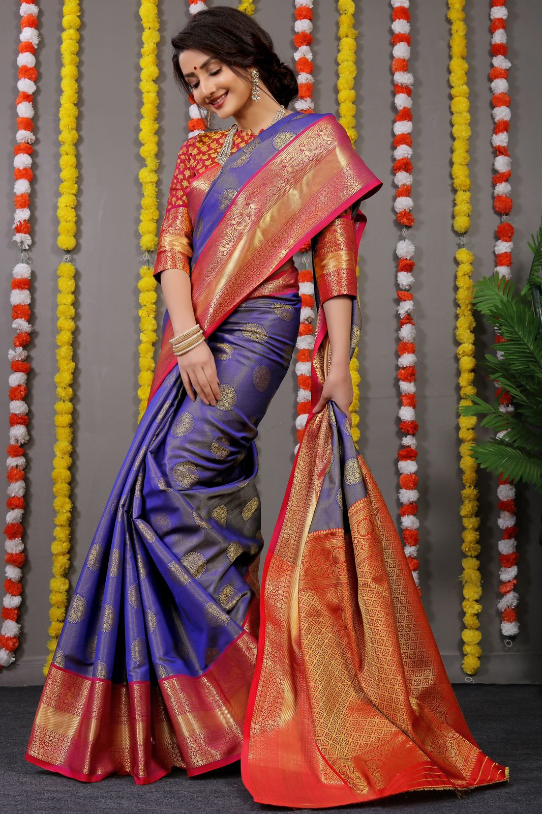 MS New Gola Tissue Kanchipuram Silk Designer Sarees Catalog