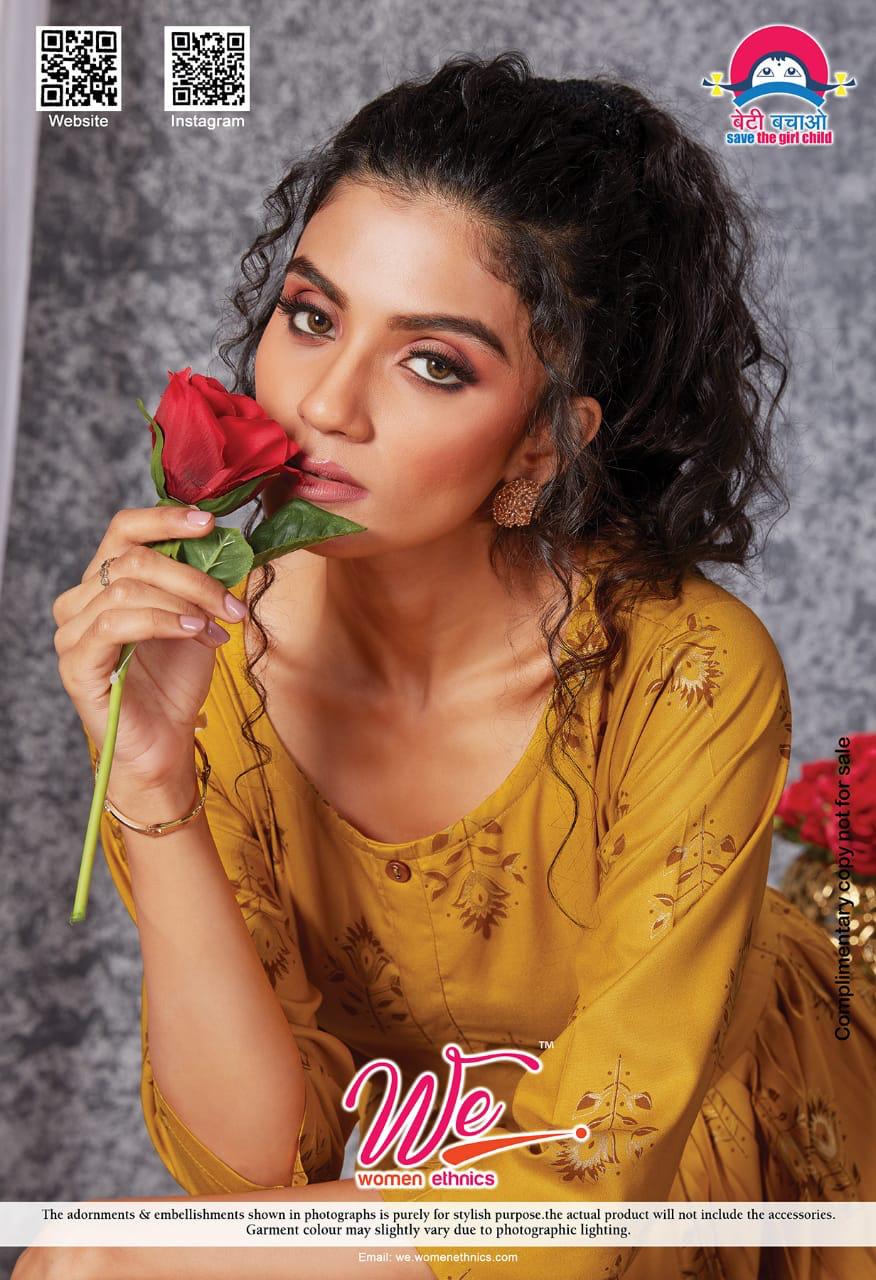 We Topper Nx 6 Ethnic Wear Anarkali Long Rayon Designer Kurti Collection
