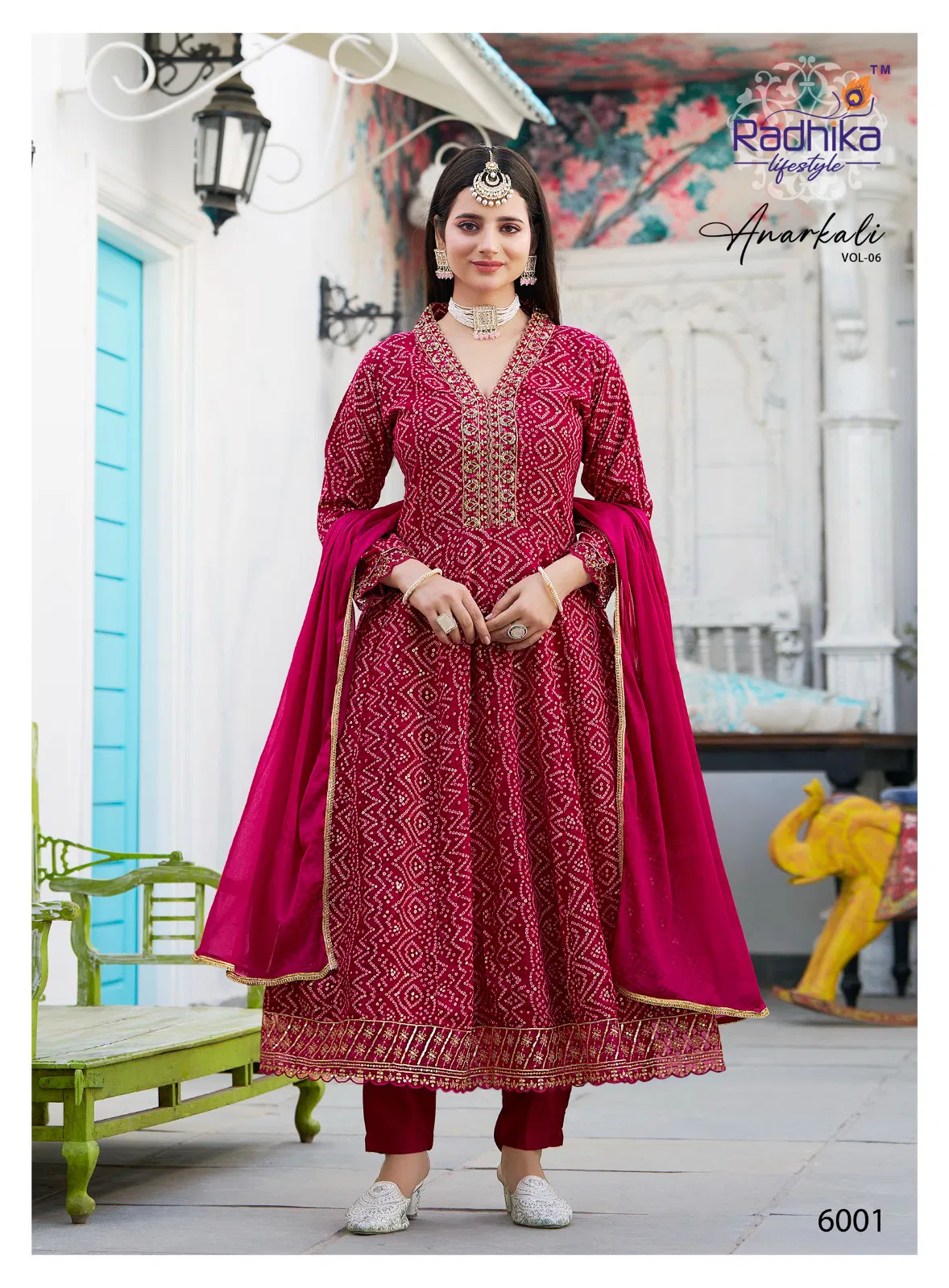 Anarkali Vol 6 By Radhika Rayon Kurti With Bottom Dupatta Online Wholesale
