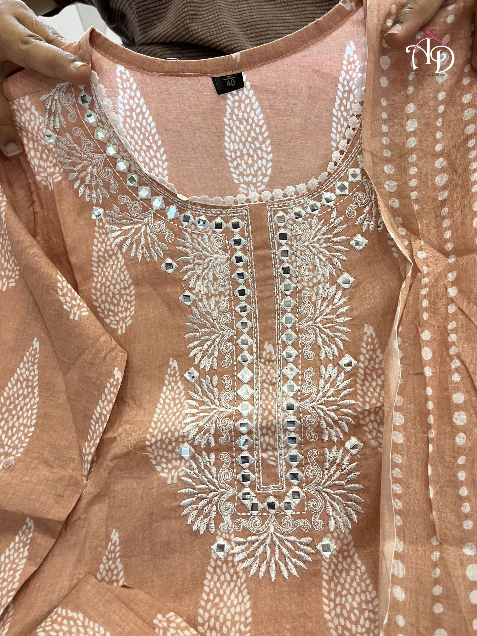 Akshar Printed Pure Cotton Top With Bottom Dupatta Orders In India Suppliers In India