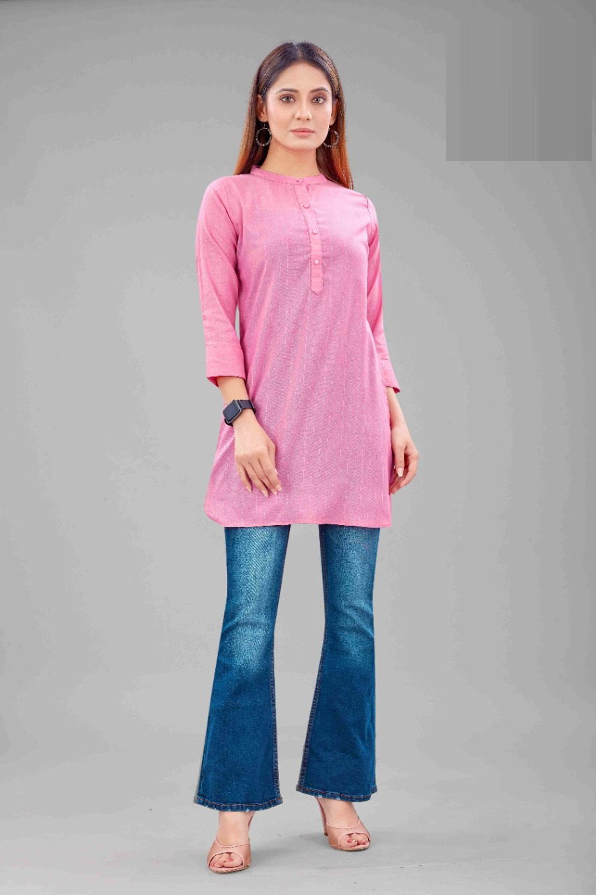 Sabella Srivalli Fancy Regular Wear Cotton Designer Short Kurti Collection