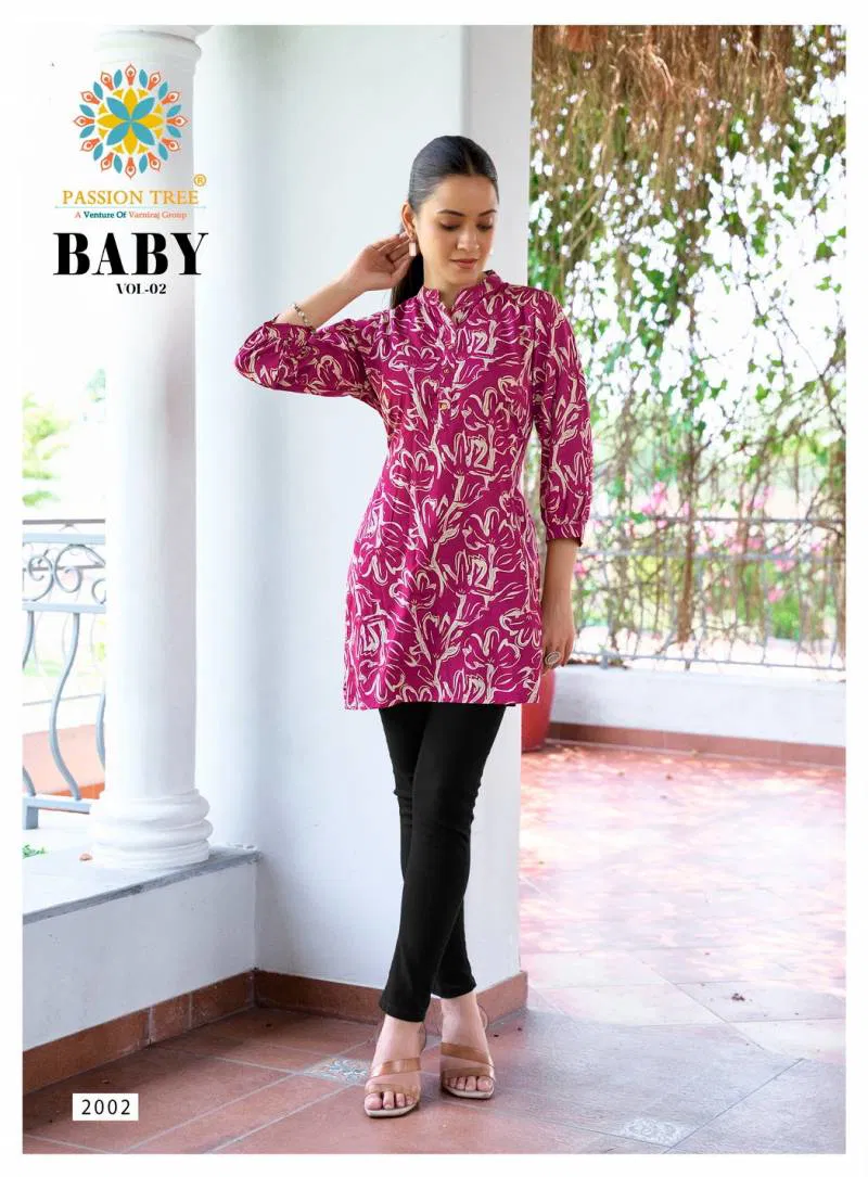 Baby Vol 2 By Passion Tree Rayon Short Tops Wholesale In India