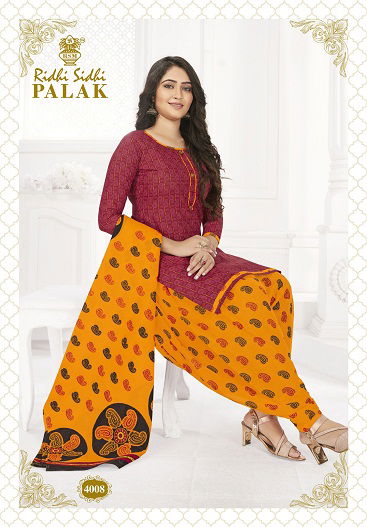 Riddhi Siddhi Palak 4 Latest Fancy Designer Casual Wear Cotton Printed Readymade Salwar Suit Collection
