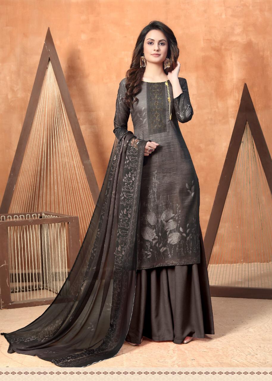 Anita Kesariya Noor Latest fancy Regular Wear Pure Cambric Digital Printed Designer Dress Material Collection