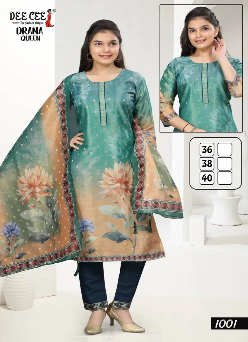 Drama Queen By Deecee Digital Printed Kurti Bottom With Dupatta Suppliers In India
