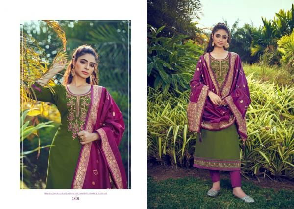 Kessi Virasat 8 Latest fancy Khatli Work Designer Jam Silk Dress Material Collection
