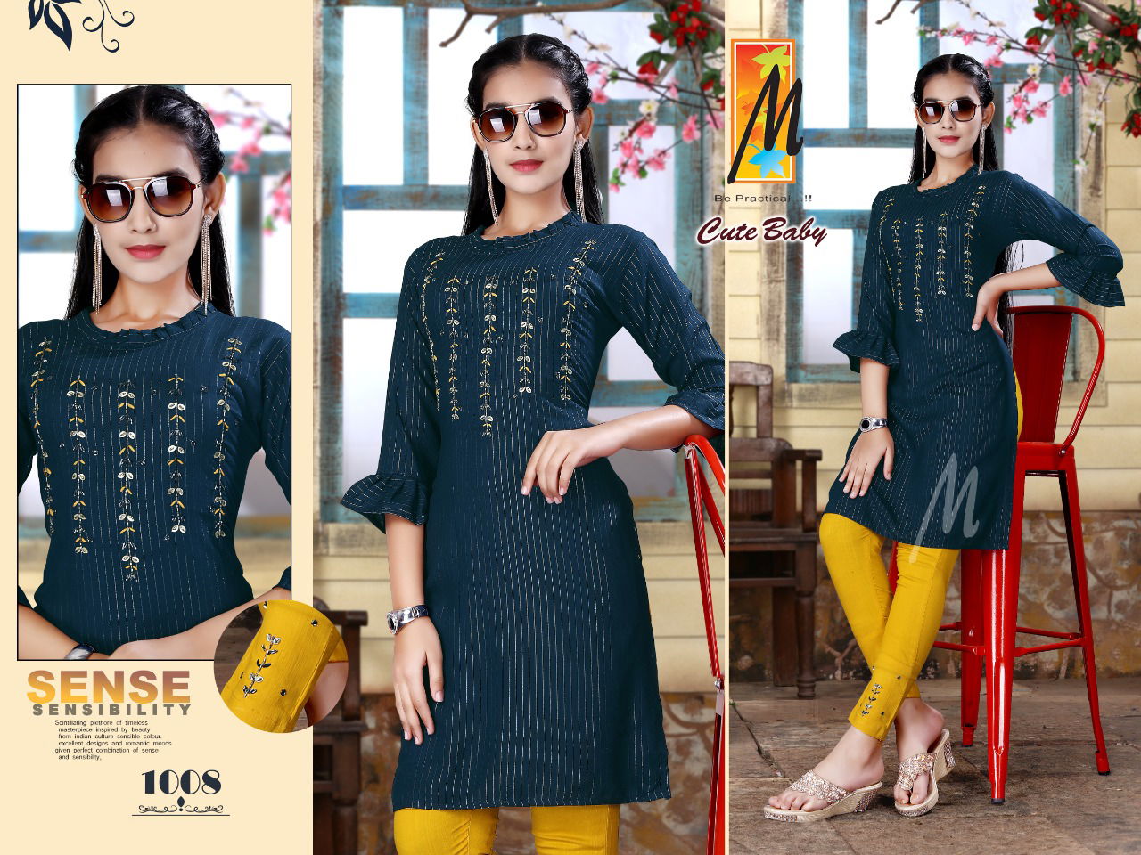 Master Cute Baby New Designer Ethnic Wear Rayon Printed Kurti Collection