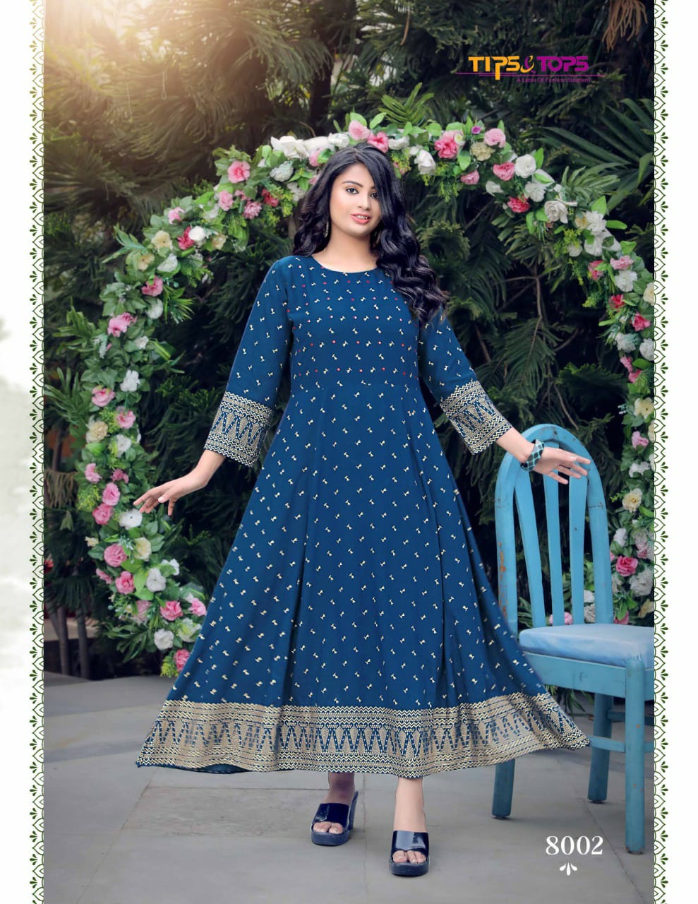 Tips Tops Monalisa 8 Latest Fancy Ethnic Wear Rayon Anarkali Kurti Collection