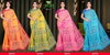 Pallavi Uvx By Sanskar Fancy Georgette Saree Bulk Orders In India