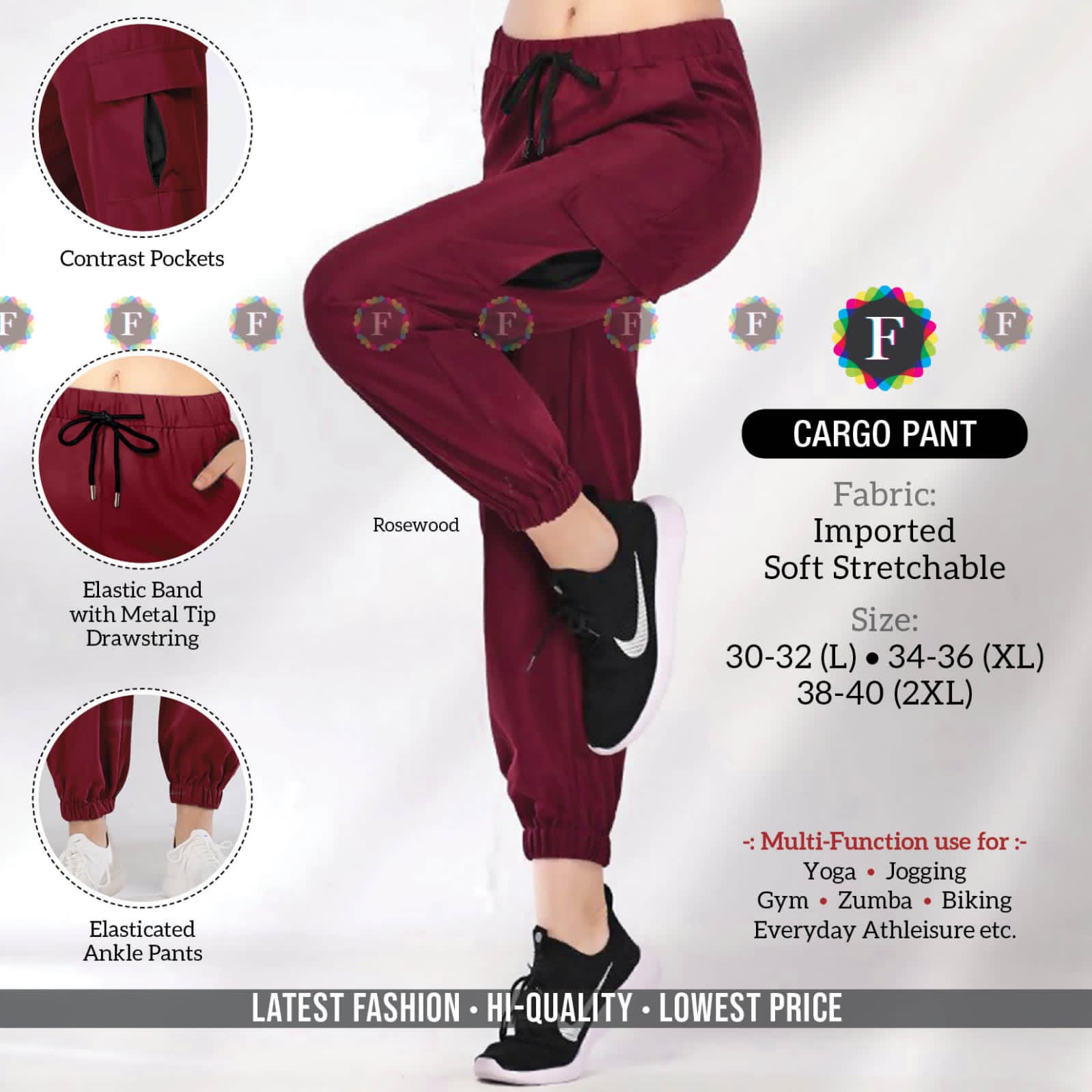 Cargo Pant Soft Stretchable Quality Bottom Heavy Casual Wear Pant Collection
