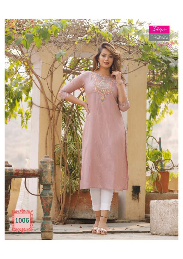 Fashion Story 1 Latest Party Wear Embroidery Fancy Kurti Collection
