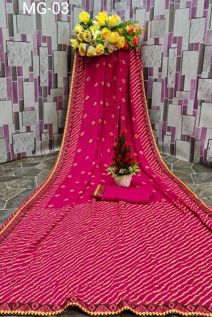 Mahek 31 Georgette Latest Fancy Designer Festive Wear Georgette Printed Saree Collection
