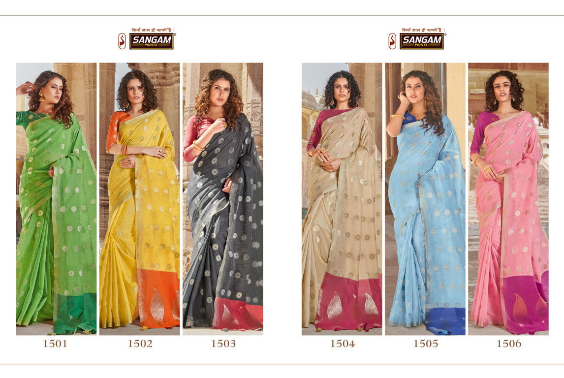 Sangam Linen Weaves New Collection Of Casual Wear Festive Wear Saree 