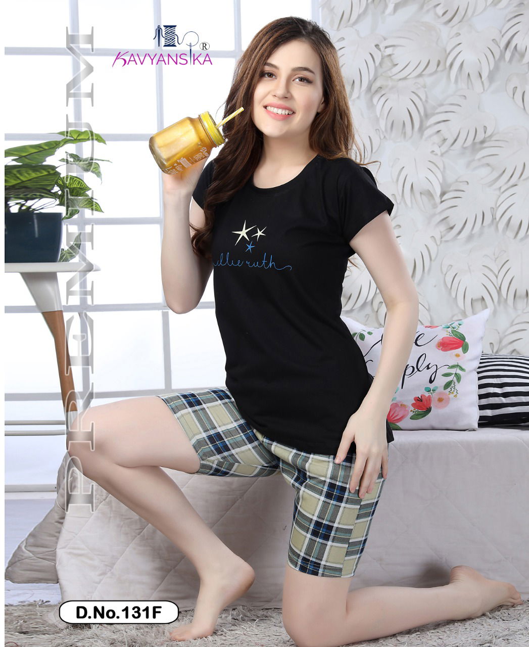 Kavyanshika Premium 131 Premium Exclusive Comfortable Hosiery With Super Fine Stitching Short Printed Hosiery Cotton Collection Collection
