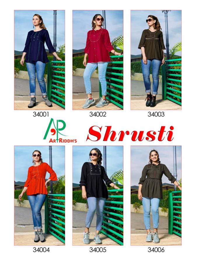 AR Shrusti Latest Designer Party Wear Stylish Ladies Tops Collection 