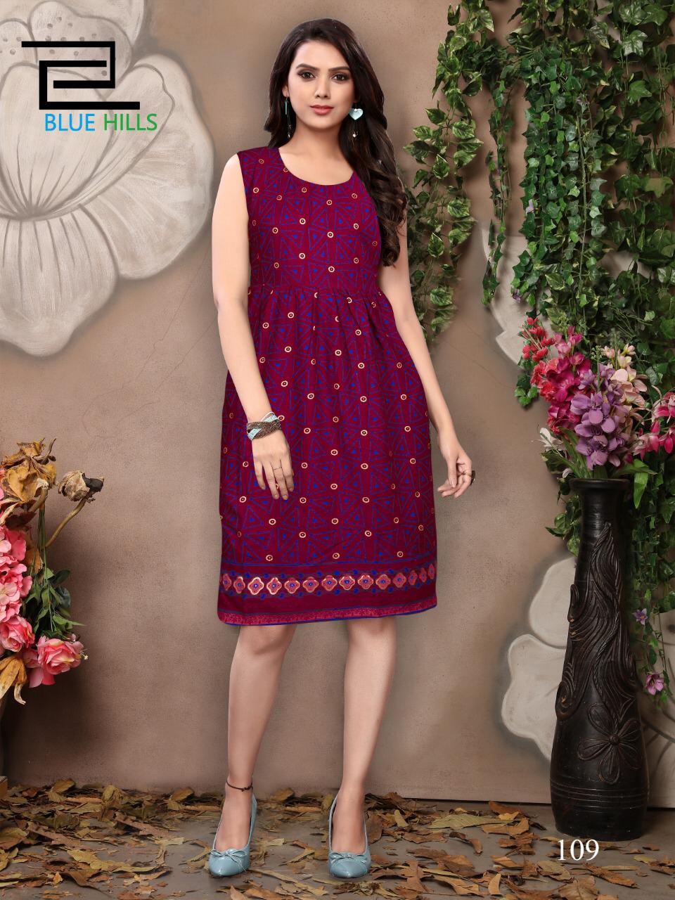 Blue Hills Short Walkway Vol 2 New Collection Of Printed Rayon Daily Wear Short Kurtis 