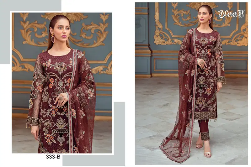 Noor 333 Hit Heavy Festive Wear Georgette Latest Pakistani Salwar Kameez Collection