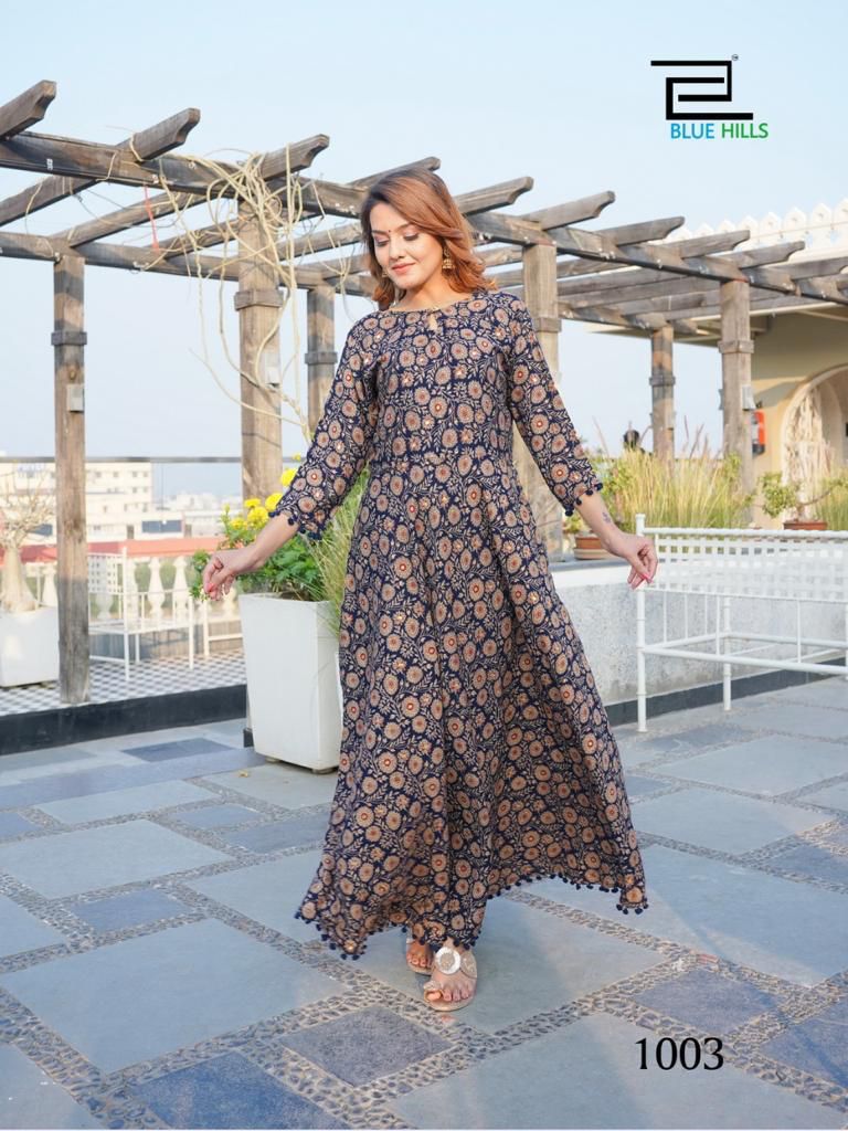 Blue Hills Magic Moments Anarkali Long Kurti Collection