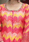 Samanta By Tejasvee Dola Silk Printed Designer Gown With Dupatta Suppliers In India