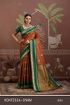 Kontessa Onam By Rajtex Tussar Silk Handloom Weaving Saree Exporters In India
