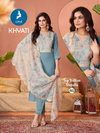 Khyati By Kaya Roman Shimmer Wholesale Kurti With Bottom Dupatta In India
