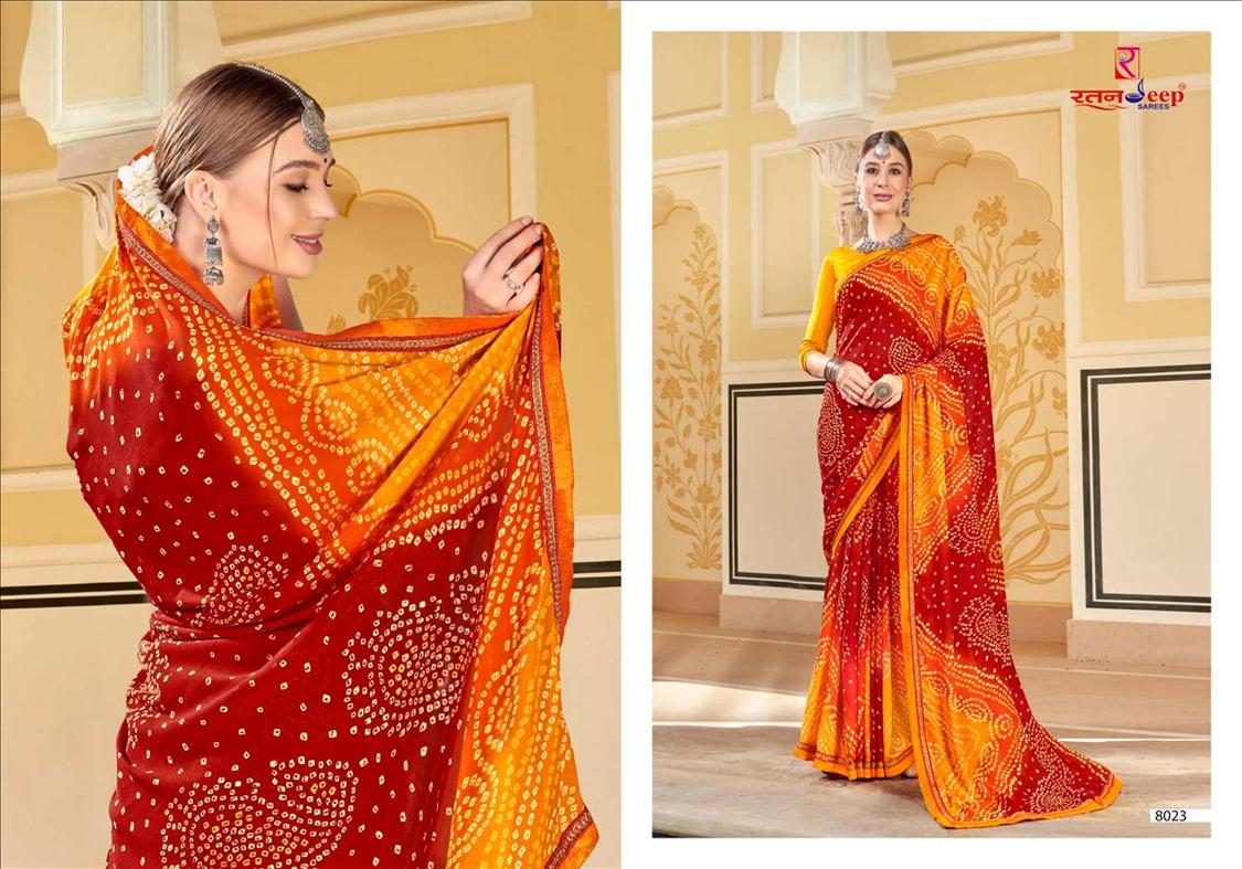 Bandhan Designer Bandhej Regular Wear Printed Designer Latest Saree Collection