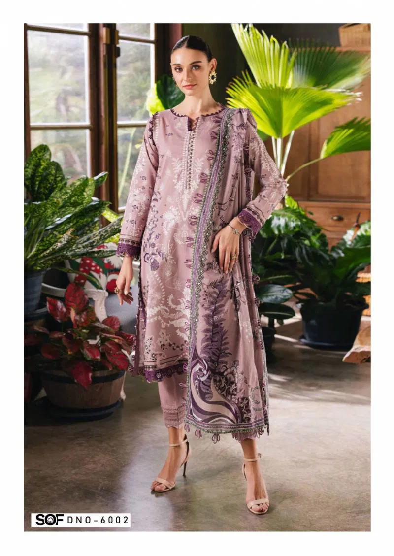 Aliya B Vol 6 By Sof Lawn Printed Dress Material Best Wholesale Shop In Surat