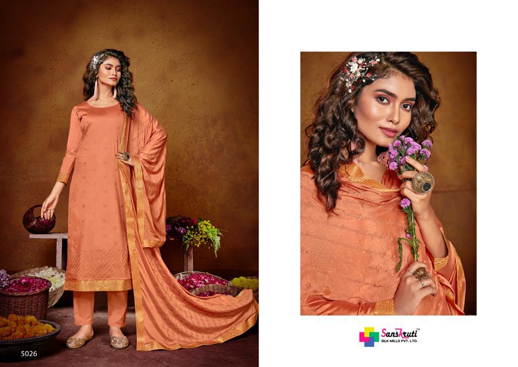 Sanskruti Khushnuma Latest Fancy casual Wear Pure jam Silk Designer Dress Material Collection