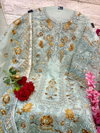 R 595 By Ramsha Organza Wholesale Pakistani Salwar Kameez Manufacturers