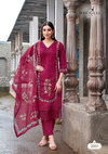 Poorvika By Wooglee Mull Chanderi Bulk Kurti With Bottom Dupatta Orders In India