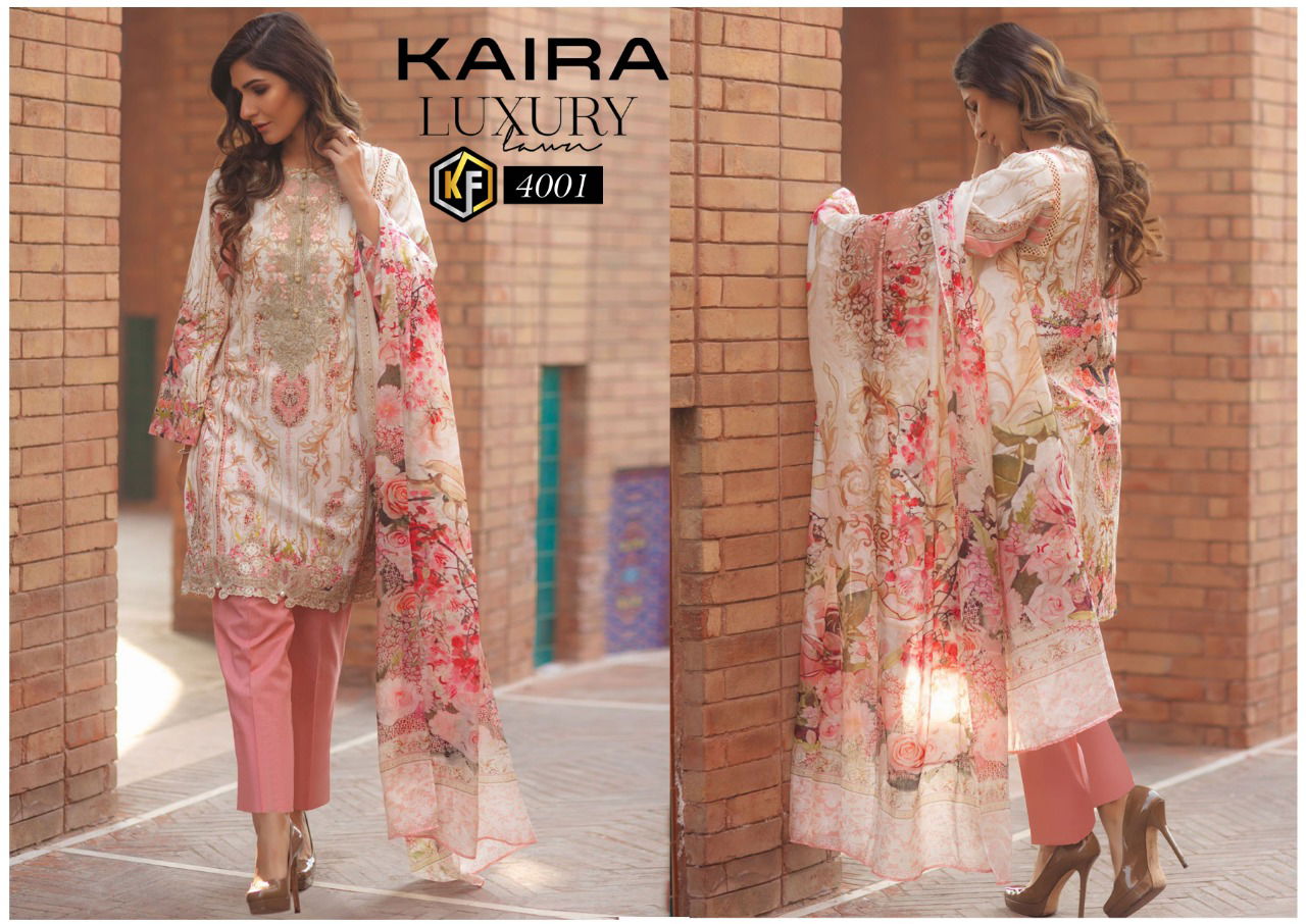 Keval Kaira Luxury 4 Latest Fancy Designer Casual Regular Wear Printed Karachi Cotton Dress Material Collection