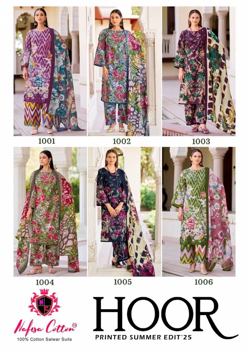 Hoor By Nafisa Soft Cotton Digital Printed Dress Material Exporters In India