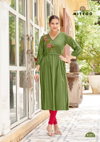 Nora By Mittoo Rayon Thread Work Stylish Kurti Wholesalers In Delhi