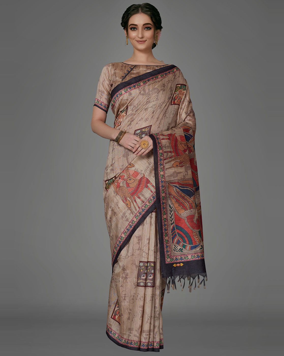 Apple Kalamkari 13 Latest Fancy Festive Wear Printed Manipuri silk Sarees Collection
