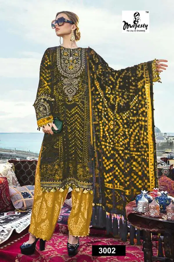 Majesty Maria B Hit 3 Latest Fancy Designer fancy Casual Wear Jam Cotton Pakistani Salwar Suits Collection
