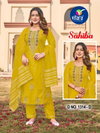 Sahiba By Vitara Roman Silk Embroidred Readymade Suits Exporters In India